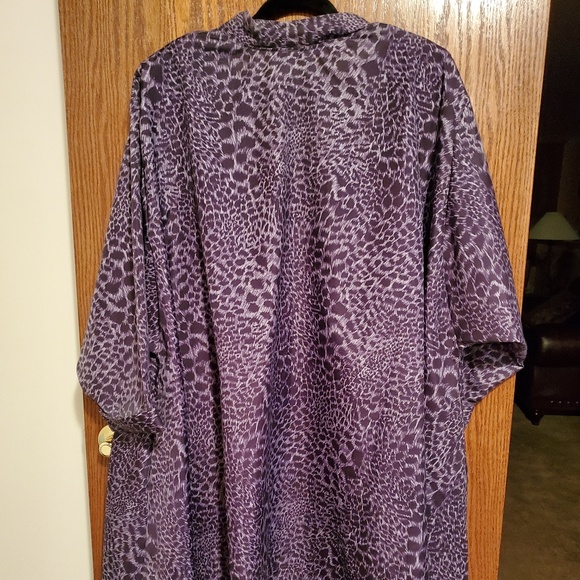 Black and Gray Animal print duster jacket - Picture 2 of 6